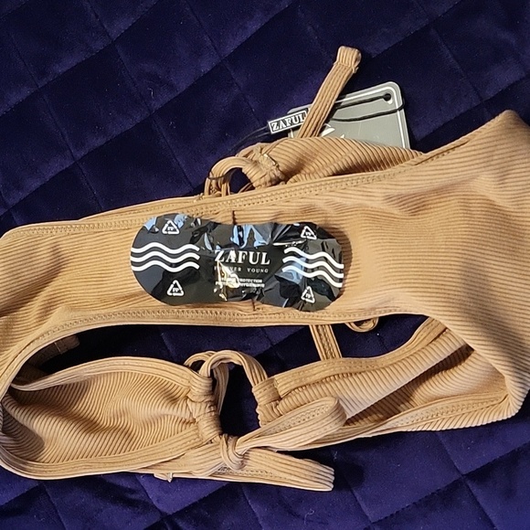 Bikini Ribbed Brown-Zaful NWT - Picture 11 of 12